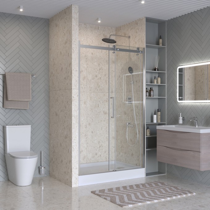 Душевая дверь BELBAGNO MARINO-2-BF-1-150-C-CR Душевая дверь BELBAGNO MARINO-2-BF-1-150-C-CR